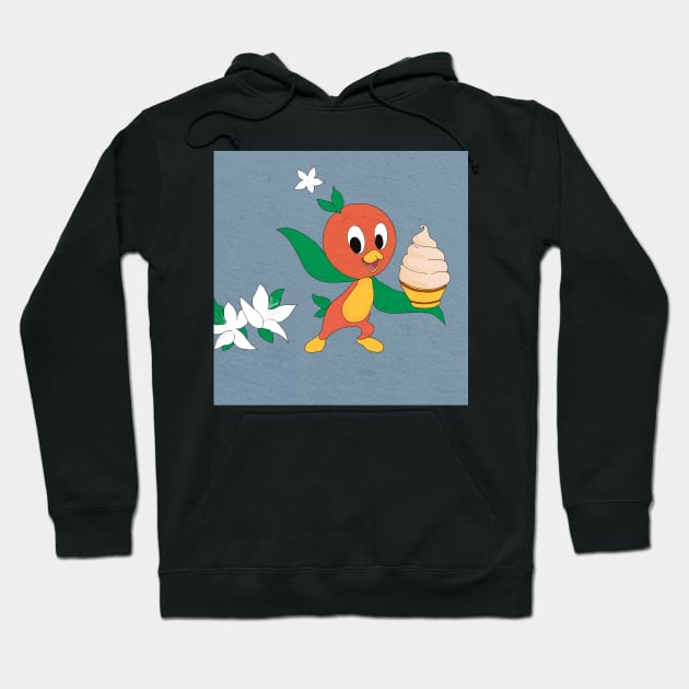 Orange Bird Hoodie by Wenby-Weaselbee